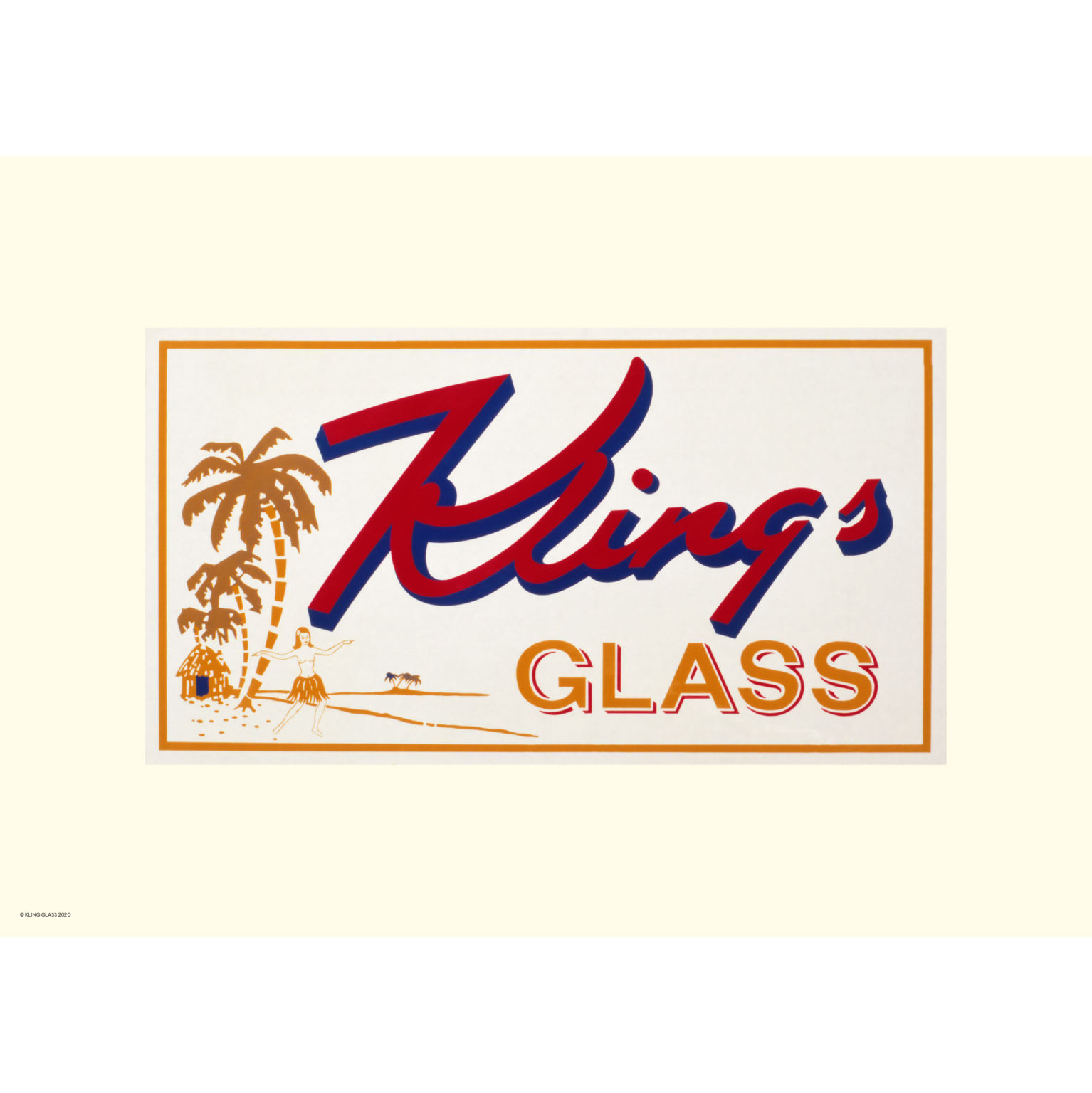 Affisch Kling Glass